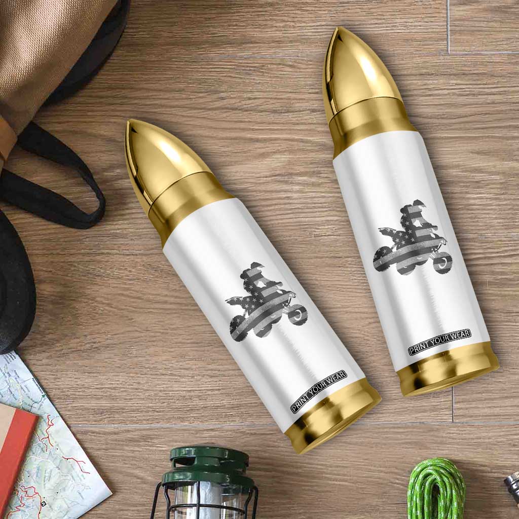 Cool ATV Bullet Tumbler Quad 4 Wheeler ATV Riding American Flag TS10 Print Your Wear