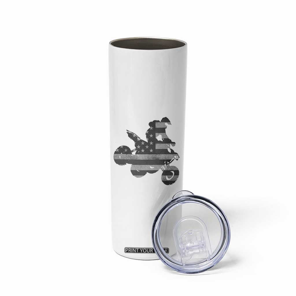 Cool ATV Skinny Tumbler Quad 4 Wheeler ATV Riding American Flag TS10 Print Your Wear