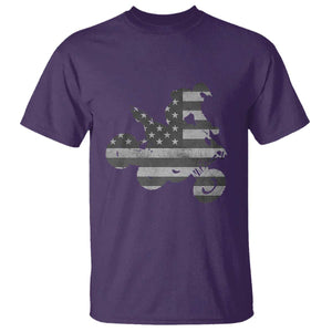 Cool ATV T Shirt Quad 4 Wheeler ATV Riding American Flag TS10 Purple Print Your Wear