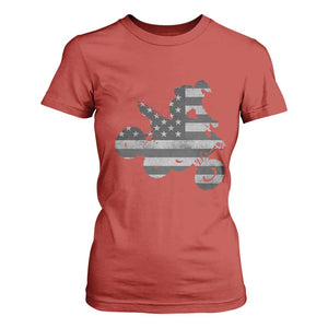 Cool ATV T Shirt For Women Quad 4 Wheeler ATV Riding American Flag TS10 Red Print Your Wear