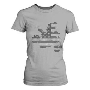 Cool ATV T Shirt For Women Quad 4 Wheeler ATV Riding American Flag TS10 Sport Gray Print Your Wear