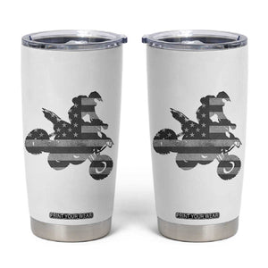 Cool ATV Tumbler Cup Quad 4 Wheeler ATV Riding American Flag TS10 White Print Your Wear