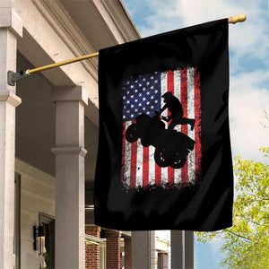 Cool ATV American Flag Garden Flag Retro Quad 4 Wheeler ATV Riding Quadrider Off Road TS10 Print Your Wear