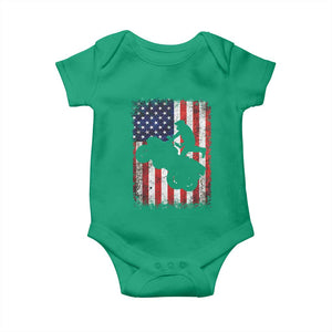 Cool ATV American Flag Baby Onesie Retro Quad 4 Wheeler ATV Riding Quadrider Off Road TS10 Irish Green Print Your Wear
