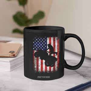 Cool ATV American Flag Coffee Mug Retro Quad 4 Wheeler ATV Riding Quadrider Off Road TS10 Print Your Wear