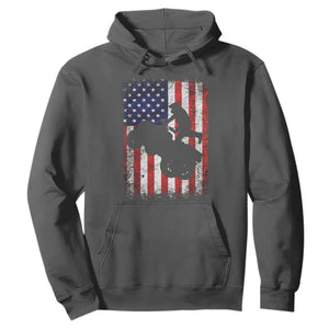 Cool ATV American Flag Hoodie Retro Quad 4 Wheeler ATV Riding Quadrider Off Road TS10 Dark Heather Print Your Wear