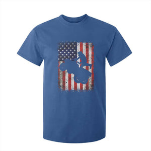 Cool ATV American Flag T Shirt For Kid Retro Quad 4 Wheeler ATV Riding Quadrider Off Road TS10 Royal Blue Print Your Wear