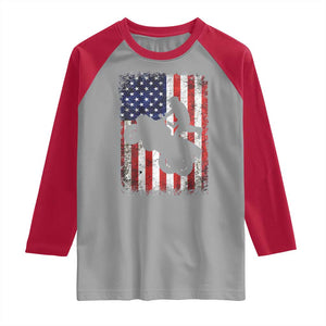 Cool ATV American Flag Raglan Shirt Retro Quad 4 Wheeler ATV Riding Quadrider Off Road TS10 Sport Gray Red Print Your Wear
