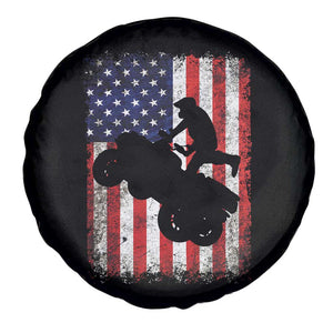 Cool ATV American Flag Spare Tire Cover Retro Quad 4 Wheeler ATV Riding Quadrider Off Road TS10 Print Your Wear