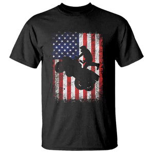 Cool ATV American Flag T Shirt Retro Quad 4 Wheeler ATV Riding Quadrider Off Road TS10 Black Print Your Wear