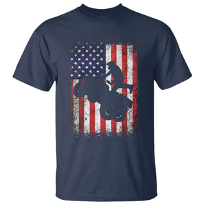 Cool ATV American Flag T Shirt Retro Quad 4 Wheeler ATV Riding Quadrider Off Road TS10 Navy Print Your Wear