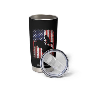 Cool ATV American Flag Tumbler Cup Retro Quad 4 Wheeler ATV Riding Quadrider Off Road TS10 Print Your Wear