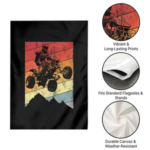 Vintage All-Terrain Vehicles Garden Flag Retro 4 Wheeler ATV Riding Quadrider TS10 Print Your Wear