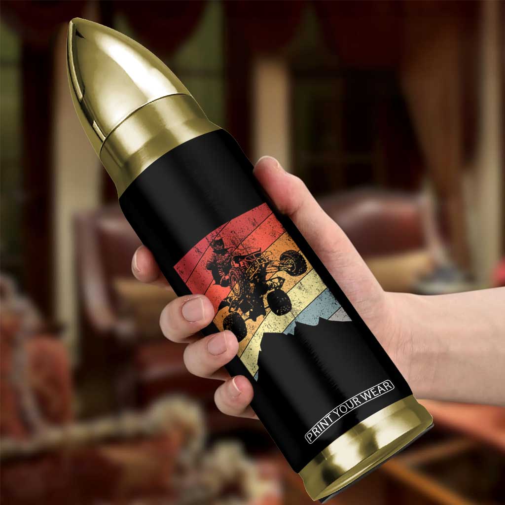 Vintage All-Terrain Vehicles Bullet Tumbler Retro 4 Wheeler ATV Riding Quadrider TS10 Print Your Wear