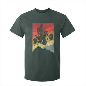 Vintage All-Terrain Vehicles T Shirt For Kid Retro 4 Wheeler ATV Riding Quadrider TS10 Dark Forest Green Print Your Wear