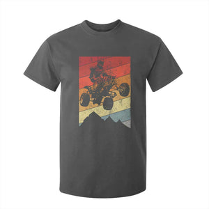 Vintage All-Terrain Vehicles T Shirt For Kid Retro 4 Wheeler ATV Riding Quadrider TS10 Dark Heather Print Your Wear