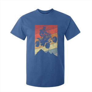 Vintage All-Terrain Vehicles T Shirt For Kid Retro 4 Wheeler ATV Riding Quadrider TS10 Royal Blue Print Your Wear