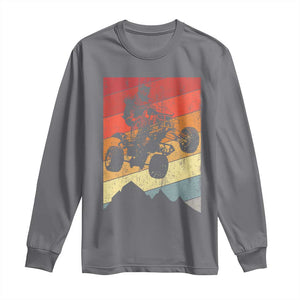 Vintage All-Terrain Vehicles Long Sleeve Shirt Retro 4 Wheeler ATV Riding Quadrider TS10 Charcoal Print Your Wear