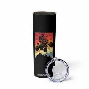 Vintage All-Terrain Vehicles Skinny Tumbler Retro 4 Wheeler ATV Riding Quadrider TS10 Print Your Wear