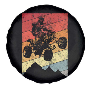 Vintage All-Terrain Vehicles Spare Tire Cover Retro 4 Wheeler ATV Riding Quadrider TS10 Print Your Wear