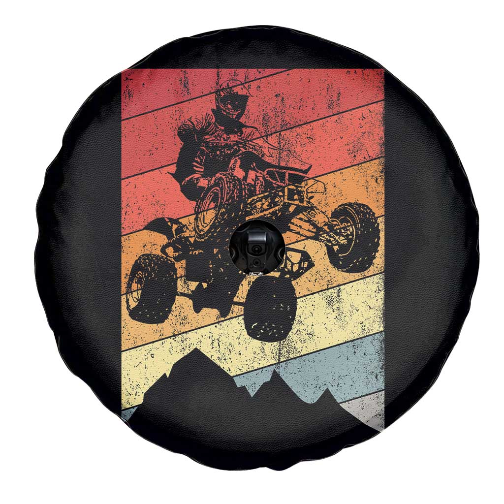 Vintage All-Terrain Vehicles Spare Tire Cover Retro 4 Wheeler ATV Riding Quadrider TS10 Print Your Wear