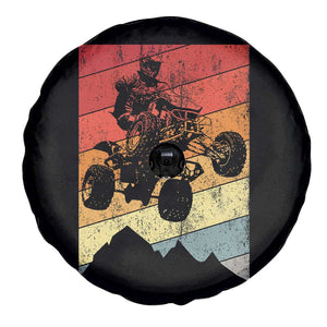 Vintage All-Terrain Vehicles Spare Tire Cover Retro 4 Wheeler ATV Riding Quadrider TS10 Print Your Wear