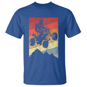 Vintage All-Terrain Vehicles T Shirt Retro 4 Wheeler ATV Riding Quadrider TS10 Royal Blue Print Your Wear