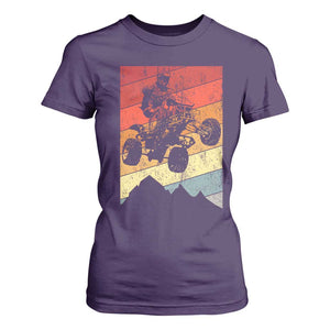 Vintage All-Terrain Vehicles T Shirt For Women Retro 4 Wheeler ATV Riding Quadrider TS10 Purple Print Your Wear