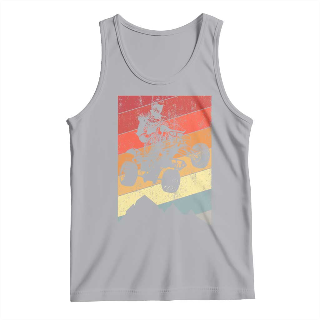 Vintage All-Terrain Vehicles Tank Top Retro 4 Wheeler ATV Riding Quadrider TS10 Athletic Heather Print Your Wear
