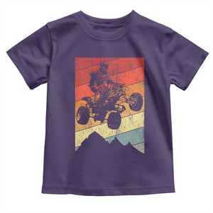 Vintage All-Terrain Vehicles Toddler T Shirt Retro 4 Wheeler ATV Riding Quadrider TS10 Purple Print Your Wear