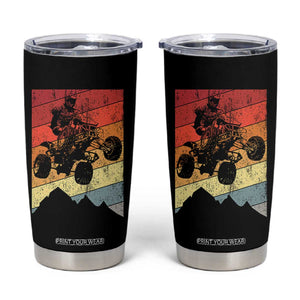 Vintage All-Terrain Vehicles Tumbler Cup Retro 4 Wheeler ATV Riding Quadrider TS10 Black Print Your Wear