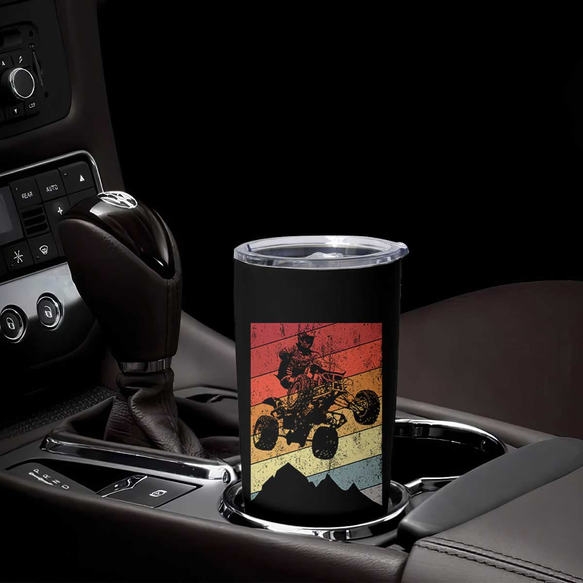Vintage All-Terrain Vehicles Tumbler Cup Retro 4 Wheeler ATV Riding Quadrider TS10 Print Your Wear