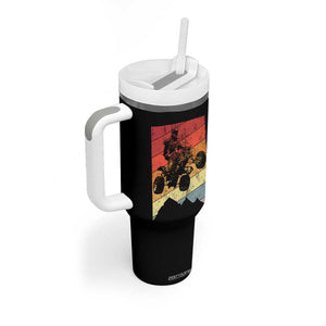 Vintage All-Terrain Vehicles Tumbler With Handle Retro 4 Wheeler ATV Riding Quadrider TS10 Print Your Wear