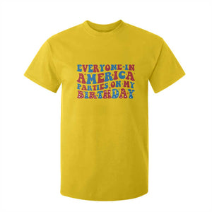 Everyone In America Parties On My Birthday T Shirt For Kid 4th Of July Birthday Party TS10 Daisy Print Your Wear