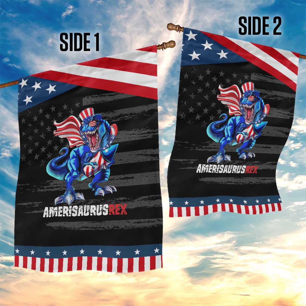 Dinosaur 4th of July Garden Flag Funny Boys Kids Patriotic TS10 Print Your Wear