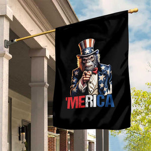 Bigfoot Merica Garden Flag American Flag Patriotic 4th Of July Uncle Sam TS10 Print Your Wear