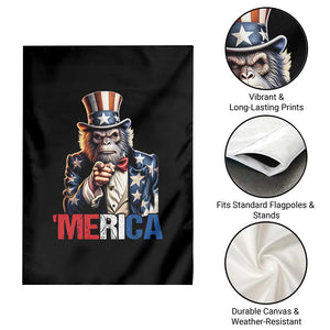 Bigfoot Merica Garden Flag American Flag Patriotic 4th Of July Uncle Sam TS10 Print Your Wear