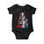 Bigfoot Merica Baby Onesie American Flag Patriotic 4th Of July Uncle Sam TS10 Black Print Your Wear