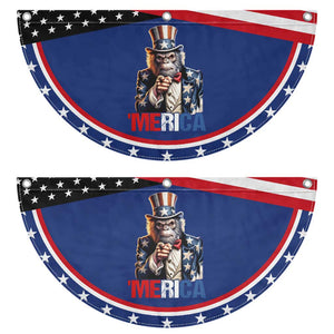 Bigfoot Merica Patriotic Fan Flag American Flag 4th Of July Uncle Sam