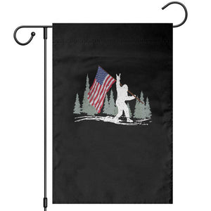 Bigfoot Garden Flag Sasquatch American Flag Patriotic TS10 Black Print Your Wear