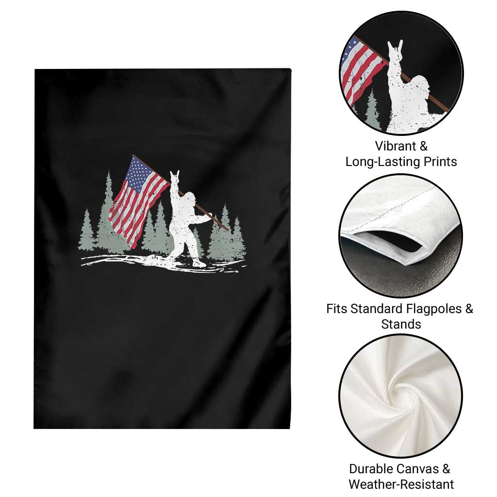 Bigfoot Garden Flag Sasquatch American Flag Patriotic TS10 Print Your Wear