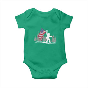 Bigfoot Baby Onesie Sasquatch American Flag Patriotic TS10 Irish Green Print Your Wear
