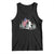 Bigfoot Tank Top Sasquatch American Flag Patriotic TS10 Black Print Your Wear