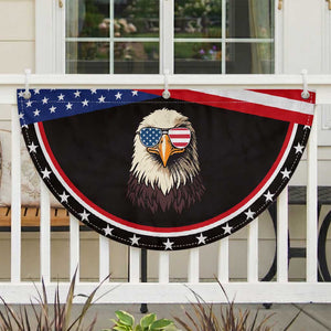 American Flag Eagle Patriotic Fan Flag 4th of July