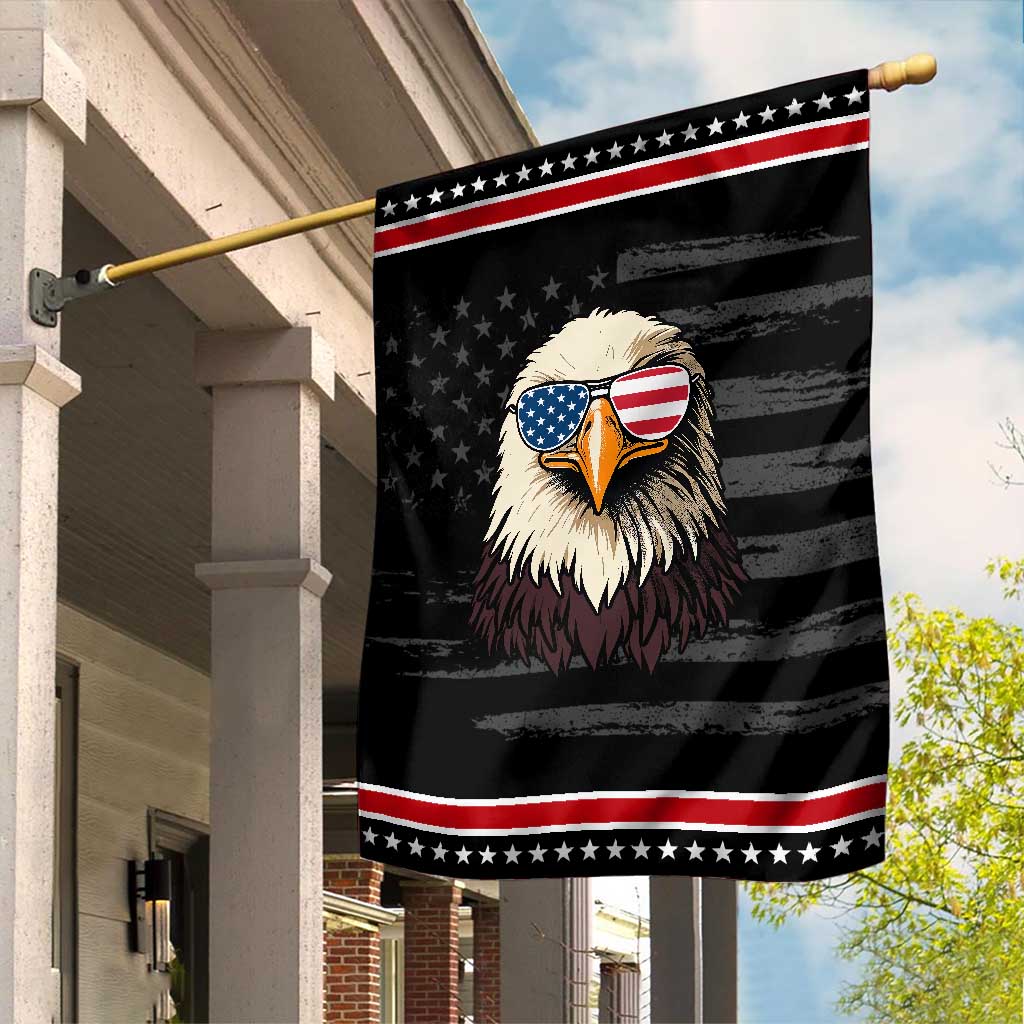 American Flag Patriotic Eagle Garden Flag 4th of July TS10 Distressed Black Red Print Your Wear