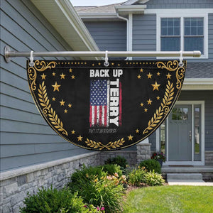 Back It Up Terry Put It In Reverse Patriotic Fan Flag Funny 4th of July American Flag