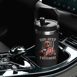 Funny Trump 4th Of July Flip Straw Tumbler Patriotic BBQ Beer Freedom American Flag TS10 Print Your Wear