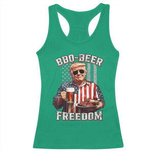 Funny Trump 4th Of July Racerback Tank Top Patriotic BBQ Beer Freedom American Flag TS10 Irish Green Print Your Wear