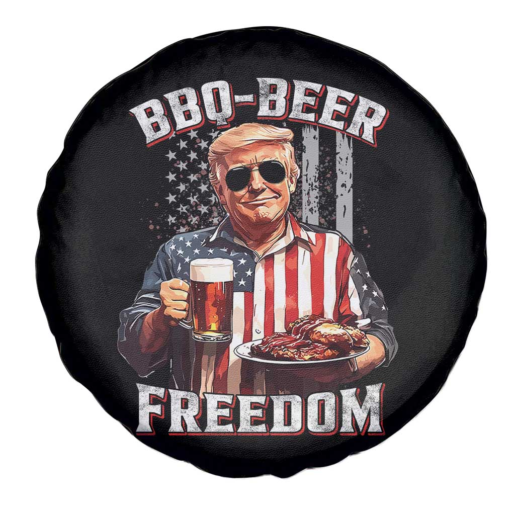 Funny Trump 4th Of July Spare Tire Cover Patriotic BBQ Beer Freedom American Flag TS10 Print Your Wear