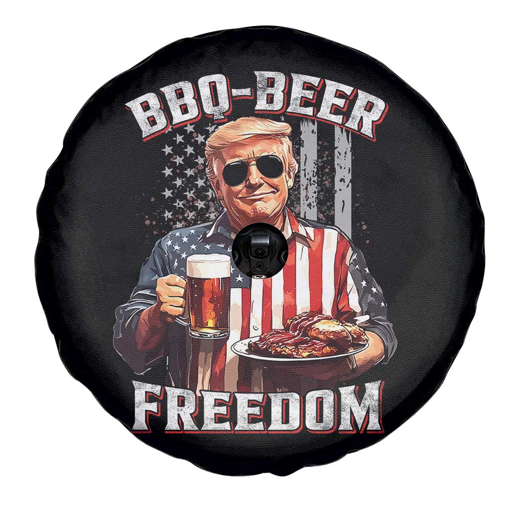 Funny Trump 4th Of July Spare Tire Cover Patriotic BBQ Beer Freedom American Flag TS10 Print Your Wear